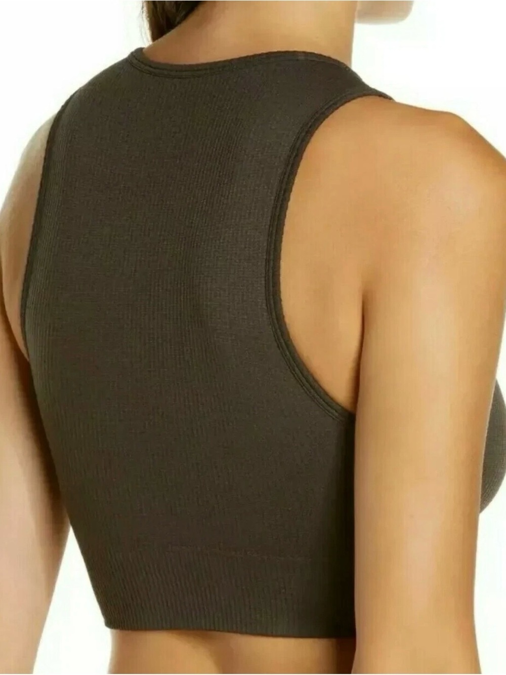 Skims Stretch Rib High Neck Bralette - Picture 2 of 5